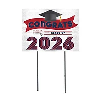 Catholic University Cardinals 18" x 24" 2026 Grad Yard Sign with Stakes