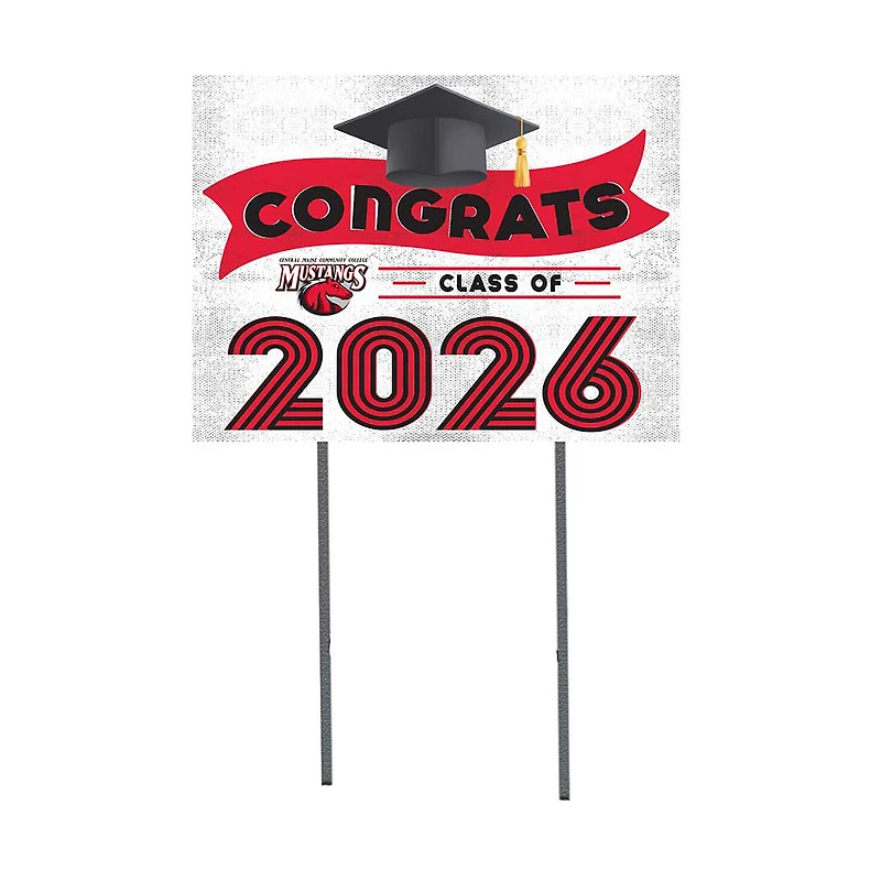 Central Maine Community College 18" x 24" 2026 Grad Yard Sign with Stakes