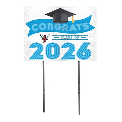 Delaware State Hornets 18" x 24" 2026 Grad Yard Sign with Stakes