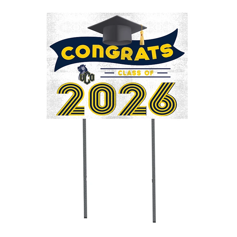 Central Oklahoma Bronchos 18" x 24" 2026 Grad Yard Sign with Stakes
