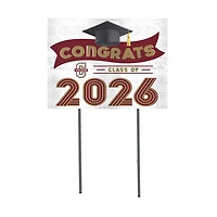 Charleston Cougars 18" x 24" 2026 Grad Yard Sign with Stakes