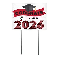 Cincinnati Bearcats 18" x 24" 2026 Grad Yard Sign with Stakes