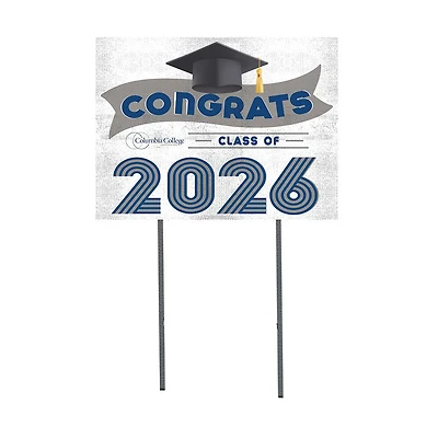 Columbia College of Missouri Cougars 18" x 24" 2026 Grad Yard Sign with Stakes