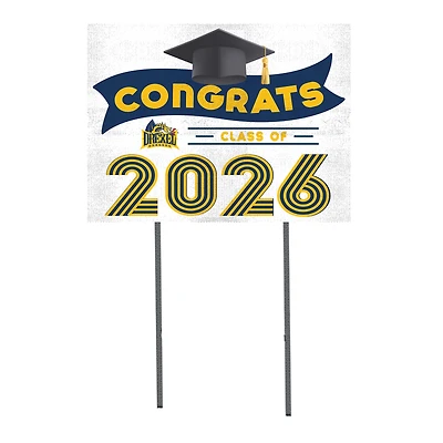 Drexel Dragons 18" x 24" 2026 Grad Yard Sign with Stakes