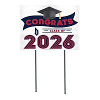 Duquesne Dukes 18" x 24" 2026 Grad Yard Sign with Stakes
