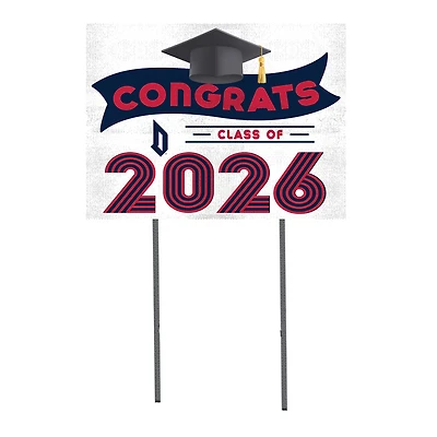 Duquesne Dukes 18" x 24" 2026 Grad Yard Sign with Stakes