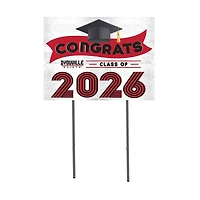 D'youville Saints 18" x 24" 2026 Grad Yard Sign with Stakes