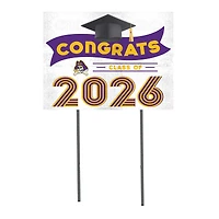 ECU Pirates 18" x 24" 2026 Grad Yard Sign with Stakes