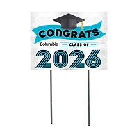 Columbia Renegades 18" x 24" 2026 Grad Yard Sign with Stakes