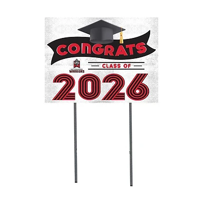 East Stroudsburg Warriors 18" x 24" 2026 Grad Yard Sign with Stakes
