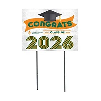 Culinary Institute of America Steels 18" x 24" 2026 Grad Yard Sign with Stakes