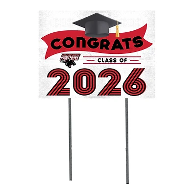 Clark Atlanta University Panthers 18" x 24" 2026 Grad Yard Sign with Stakes