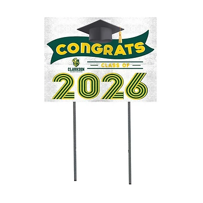Clarkson Golden Knights 18" x 24" 2026 Grad Yard Sign with Stakes