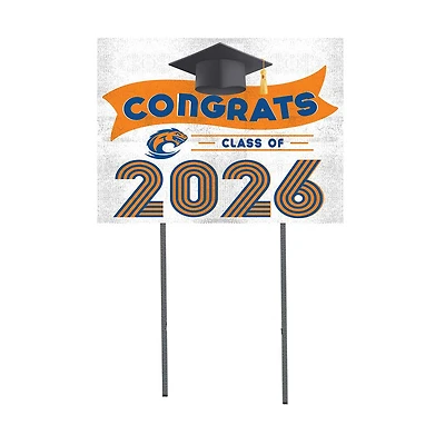 Clayton State Lakers 18" x 24" 2026 Grad Yard Sign with Stakes