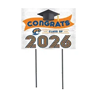 Clayton State Lakers 18" x 24" 2026 Grad Yard Sign with Stakes