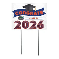 Florida Gators 18" x 24" 2026 Grad Yard Sign with Stakes