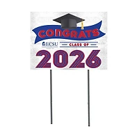 Elizabeth City State University Vikings 18" x 24" 2026 Grad Yard Sign with Stakes