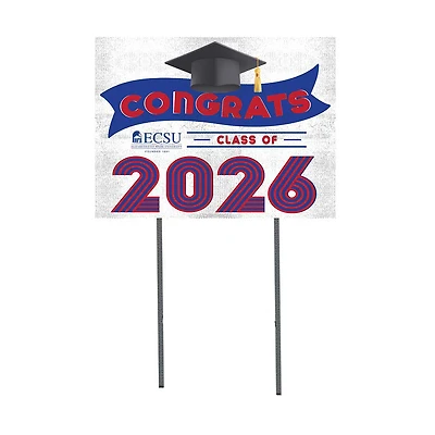Elizabeth City State University Vikings 18" x 24" 2026 Grad Yard Sign with Stakes