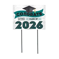 SUNY Farmingdale State Rams 18" x 24" 2026 Grad Yard Sign with Stakes