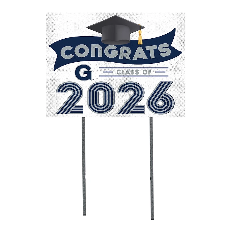 Georgetown Hoyas 18" x 24" 2026 Grad Yard Sign with Stakes