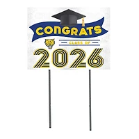 Fort Valley State Wildcats 18" x 24" 2026 Grad Yard Sign with Stakes