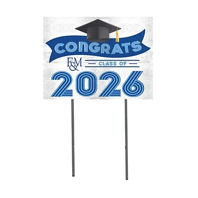 Franklin & Marshall Diplomats 18" x 24" 2026 Grad Yard Sign with Stakes
