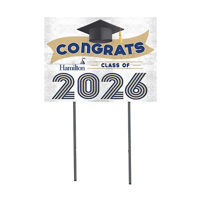 Hamilton Continentals 18" x 24" 2026 Grad Yard Sign with Stakes