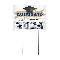 Hamilton Continentals 18" x 24" 2026 Grad Yard Sign with Stakes