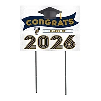 FIU Panthers 18" x 24" 2026 Grad Yard Sign with Stakes