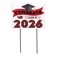 Illinois State Redbirds 18" x 24" 2026 Grad Yard Sign with Stakes