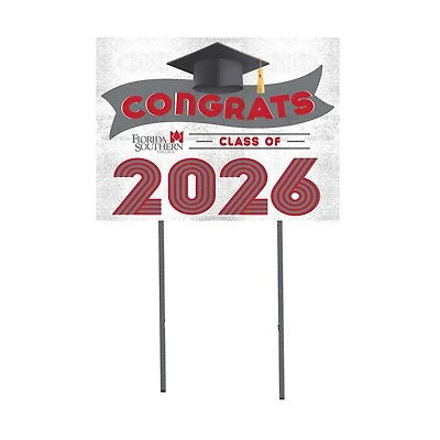 Florida Southern Mocs 18" x 24" 2026 Grad Yard Sign with Stakes