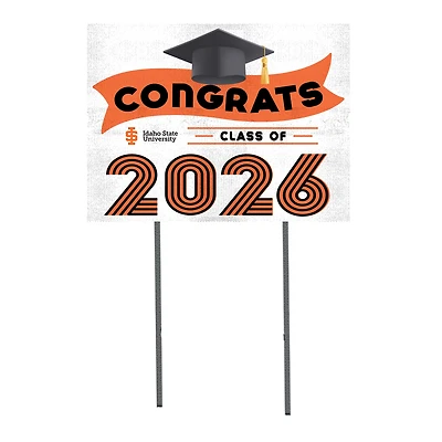 Idaho State Bengals 18" x 24" 2026 Grad Yard Sign with Stakes