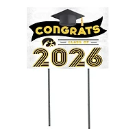 Iowa Hawkeyes 18" x 24" 2026 Grad Yard Sign with Stakes