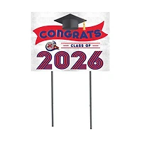 Jefferson Vikings 18" x 24" 2026 Grad Yard Sign with Stakes