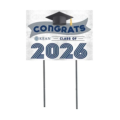Kean University Cougars 18" x 24" 2026 Grad Yard Sign with Stakes