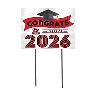 Keene State Owls 18" x 24" 2026 Grad Yard Sign with Stakes