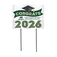 JU Dolphins 18" x 24" 2026 Grad Yard Sign with Stakes