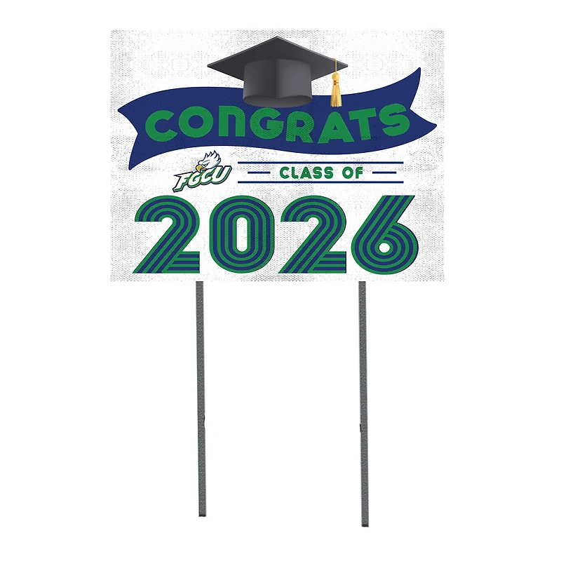 Florida Gulf Coast Eagles 18" x 24" 2026 Grad Yard Sign with Stakes