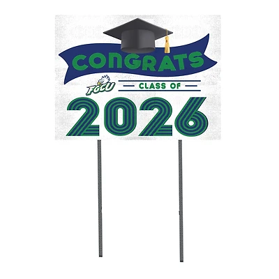 Florida Gulf Coast Eagles 18" x 24" 2026 Grad Yard Sign with Stakes