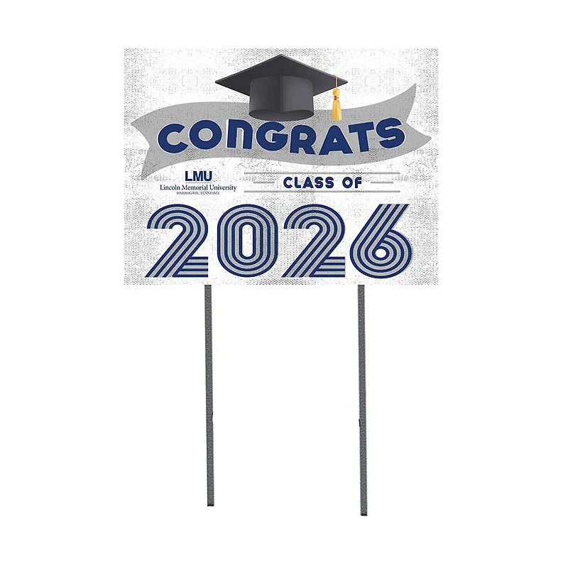 Lincoln Memorial Railsplitters 18" x 24" 2026 Grad Yard Sign with Stakes
