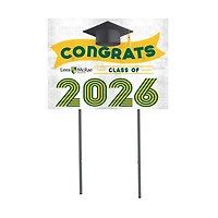 Lees-McRae Bobcats 18" x 24" 2026 Grad Yard Sign with Stakes