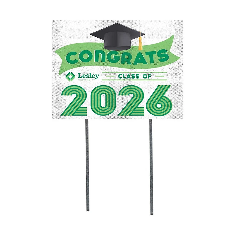 Lesley Lynx 18" x 24" 2026 Grad Yard Sign with Stakes