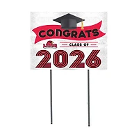 Lamar Cardinals 18" x 24" 2026 Grad Yard Sign with Stakes