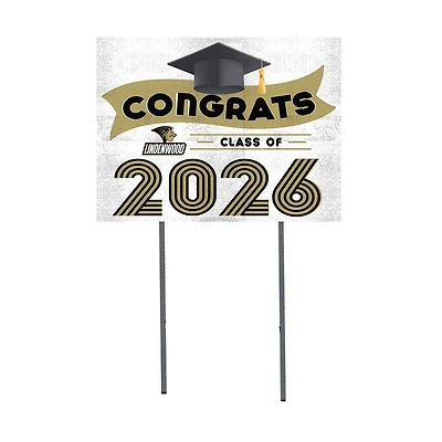 Lindenwood Lions 18" x 24" 2026 Grad Yard Sign with Stakes