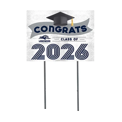 Longwood Lancers 18" x 24" 2026 Grad Yard Sign with Stakes