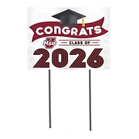 UMass Minutemen 18" x 24" 2026 Grad Yard Sign with Stakes