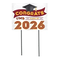Minnesota Duluth Bulldogs 18" x 24" 2026 Grad Yard Sign with Stakes