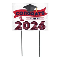 Ole Miss Rebels 18" x 24" 2026 Grad Yard Sign with Stakes