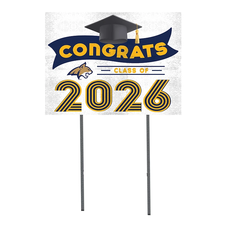 Montana State Bobcats 18" x 24" 2026 Grad Yard Sign with Stakes