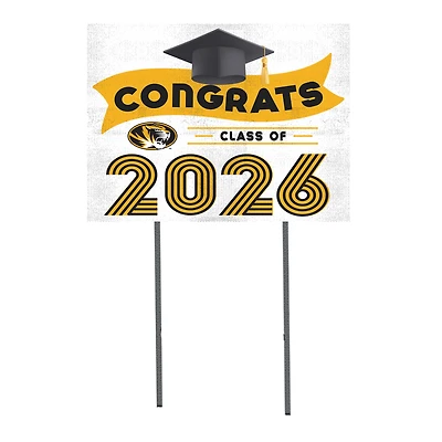 Missouri Tigers 18" x 24" 2026 Grad Yard Sign with Stakes